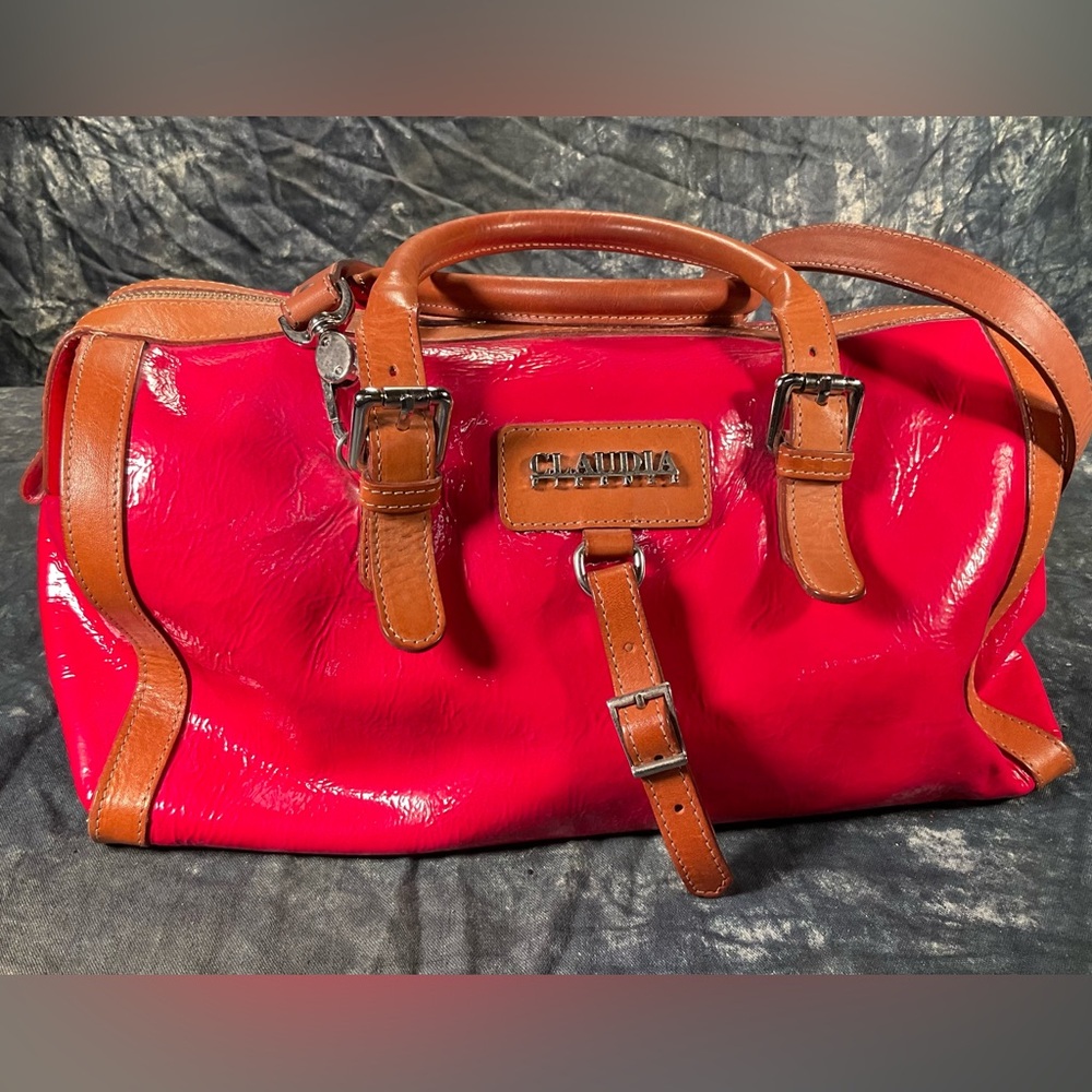 Claudia Firenza pink handbag.